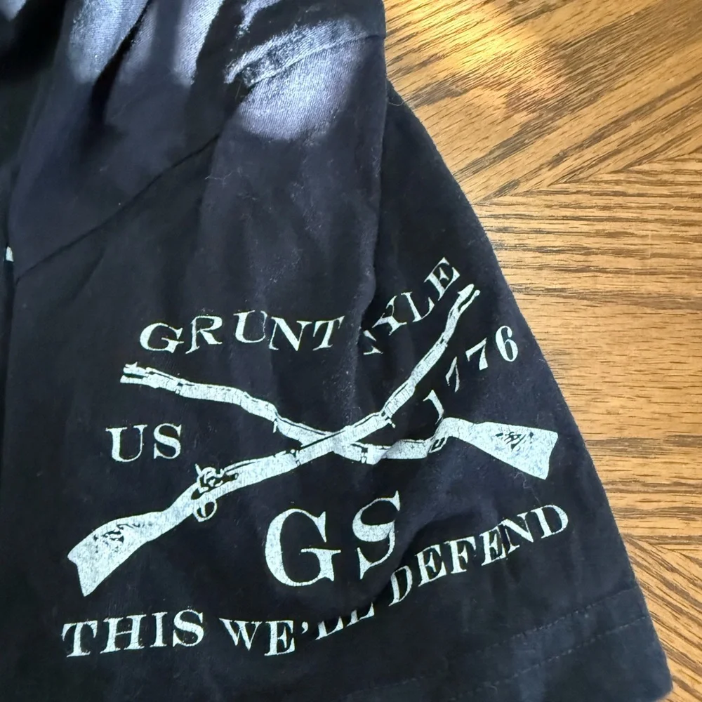 Grunt Style  DAD Black Graphic T-Shirt - Picture 6 of 7